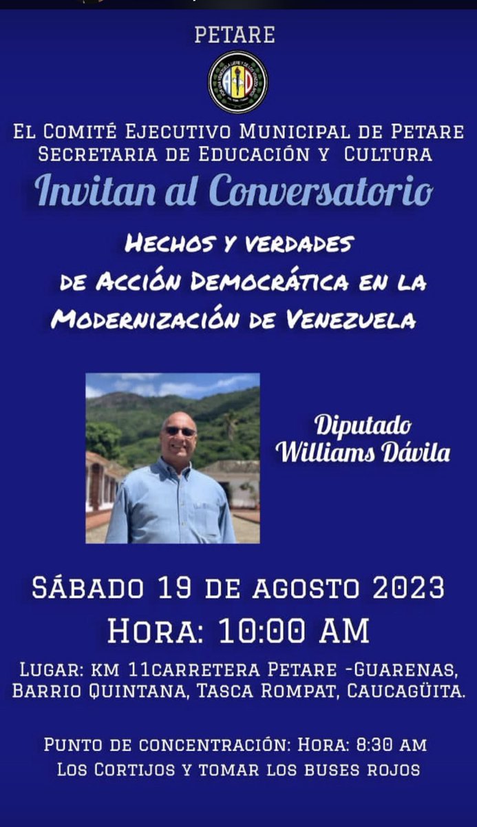 williamsdavila's tweet photo. Hoy estaré en Caucaguita en el Km 11 de Petare invitado por él a Comité  Municipal de @ADemocratica de Petare reconociendo el espíritu de lucha de nuestra base para rescatar la democracia y el bienestar de nuestro pueblo.
La militancia abocada a llevar a nuestro candidato @prospericarlos a la victoria popular el #22Oct