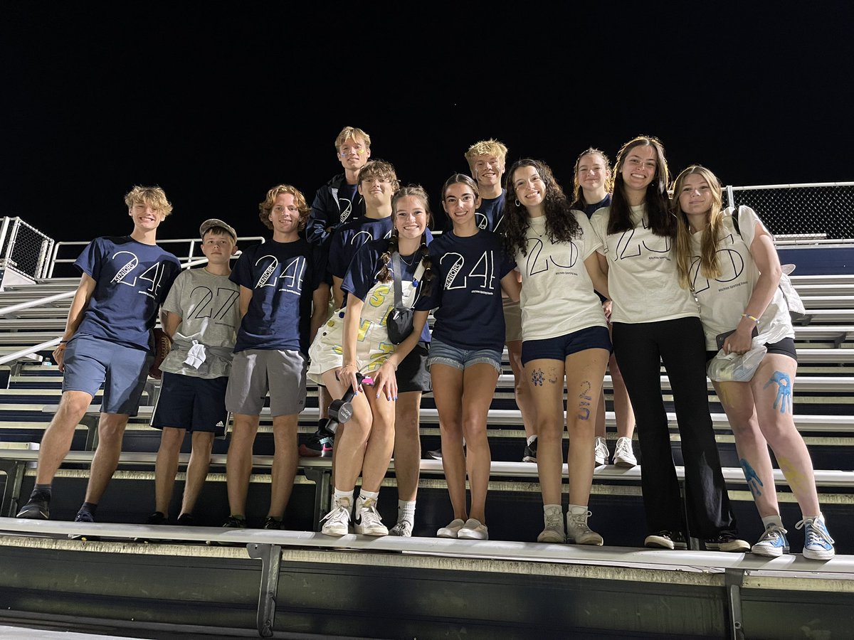 This CREW!! As the stadium cleared quickly these kids cleaned up the student section. They even started cleaning up the parents side! This is #servantleadership at its best. <a href="/marktreen/">Mark Treen</a> &amp; I see this after every game, home &amp; away. This is #BeTallmadgeGold! #proud #loveourstudents