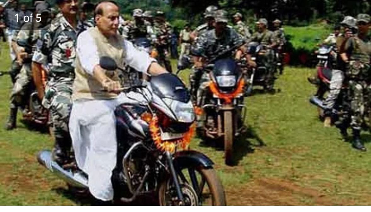 @srinivasiyc @RahulGandhi Honourable #Rakshamantri @rajnathsingh ji driving a bike in naxal infested district. #Rahulgandhi ’s PR should try something new.

#ModiAgainin2024