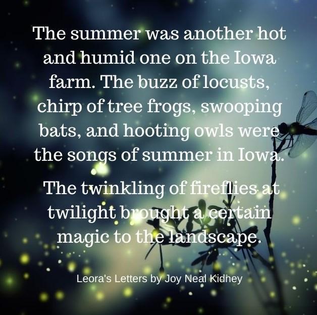 JoyNealKidney's tweet photo. Songs of summer in Iowa
#leorasletters #leoraslettersthestoryofloveandlossforoneiowafamily #buzzoflocusts #chirpoftreefrogs #swoopingbats #hootingowls #songsofsummer https://t.co/Y3KTR2Bq7Z