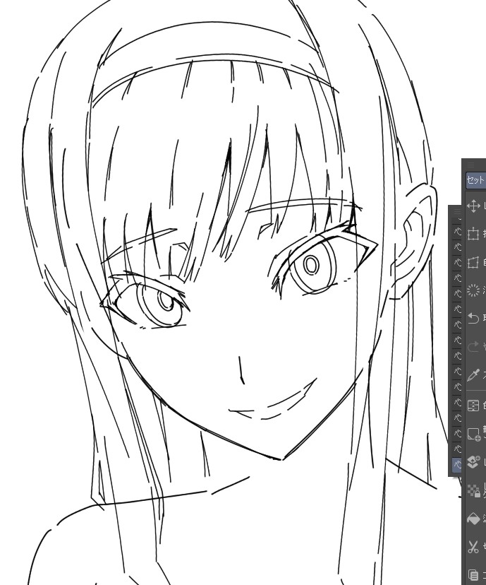 描いてます 