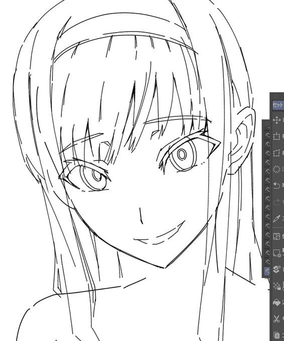 描いてます 