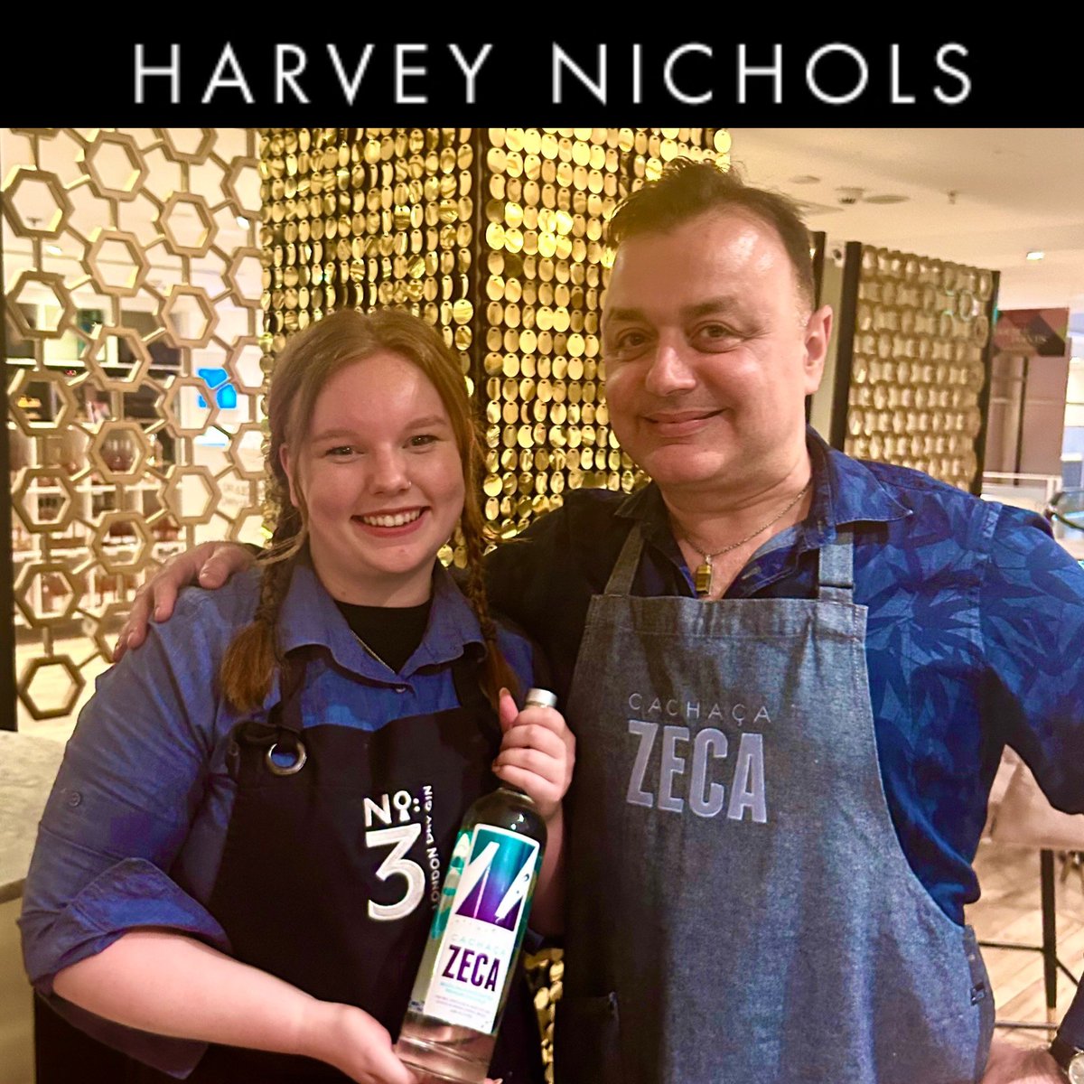 OfficialZECA's tweet photo. S O P H I A the Harvey Nichols Leeds summer cocktail specialist. Sophia hosted a wonderful cocktail event featuring a perfect Strawberry Caipirinha. #harveynicholsleeds #discoverzeca https://t.co/jL5PtCwW85