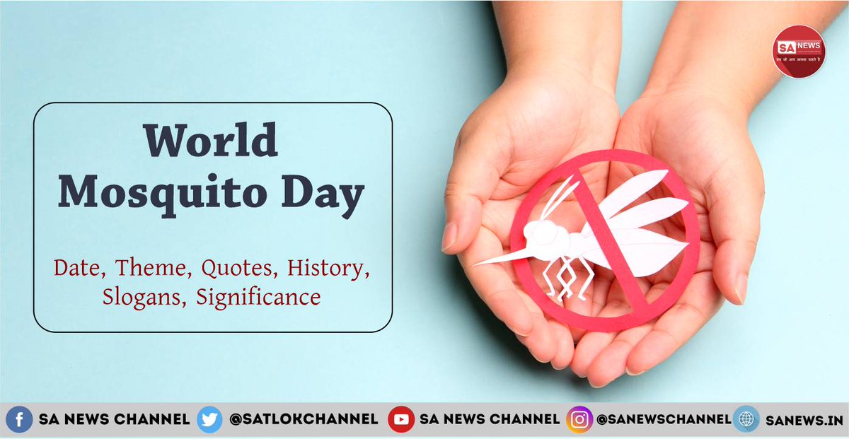 20 August is the day World celebrates #WorldMosquitoDay on the occasion of the remembrance of the discovery of Sir Ronald Ross. He was awarded Nobel Prize due to his discovery of the relation between malaria and mosquito. Know about the day in detail: bit.ly/3dLhSyf