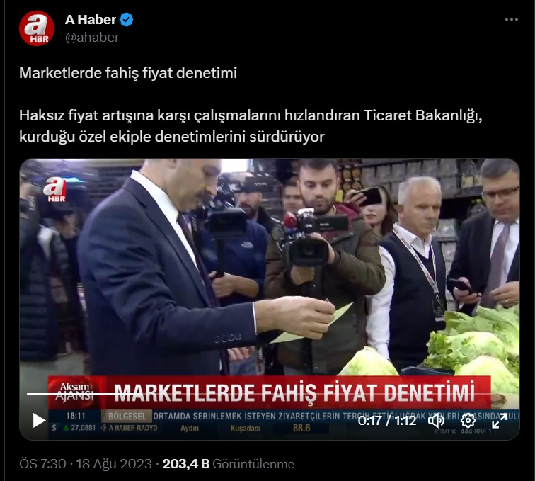 FotoHaber - Kaçıranlar ve aynı numarayı 26. kez yemek isteyen geri zekalılar için ''Kameralar önünde kasiyer azarlayarak enflasyonla savaşan kahraman hükümet'' tüm yandaş medya ekranlarında yeniden vizyonda... zaytung.com/fotohaberdetay…