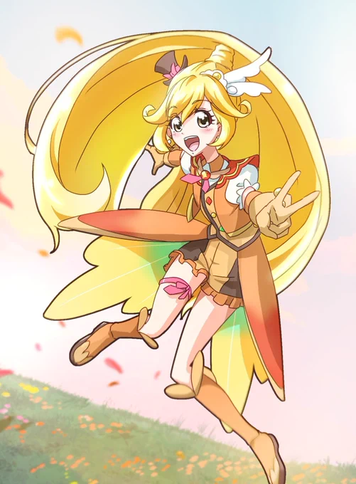 キュアウィングピース!!#プリキュア #ひろがるスカイ #ひろプリ #precure #nitiasa #キュアピース 