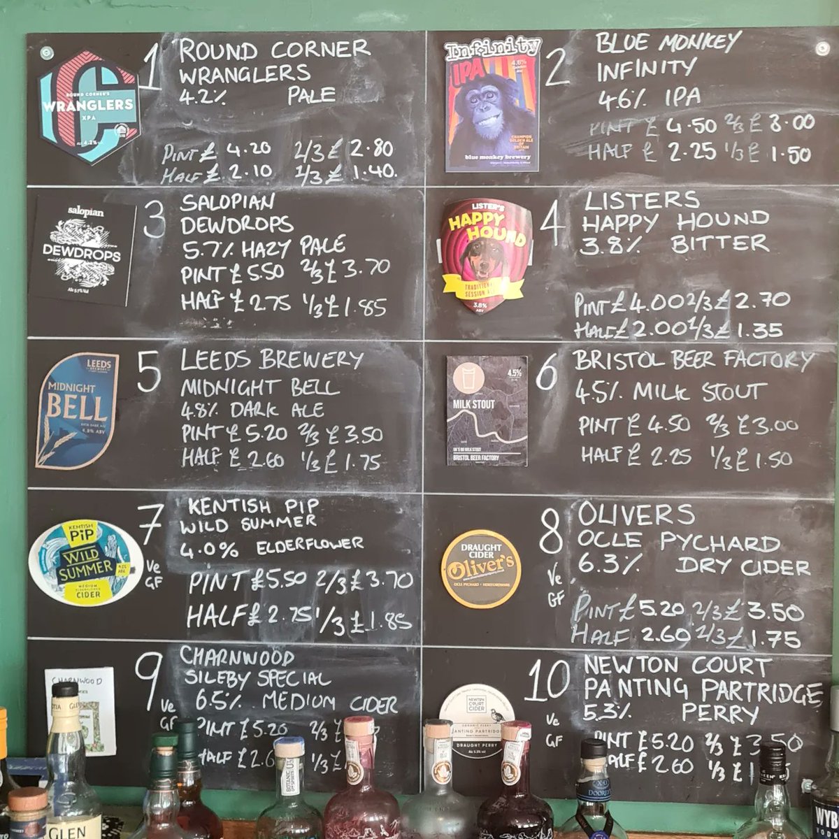beerhouses's tweet photo. We are now pouring Infinity #ipa by @bluemonkeybrew plus plenty more fantastic beers for you to enjoy on this glorious Saturday.

#beerinthesun #beerboard #marketharborough #saturdaydrinks https://t.co/7K8usS2rzA