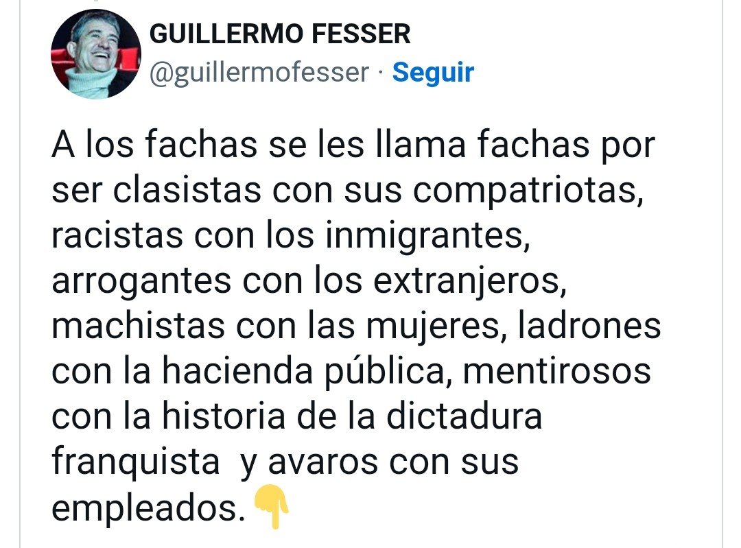 Entre darle publicidad al twitt de José Manuel Soto 
O el de Guillermo Fesser 
Me quedo con el de Fesser