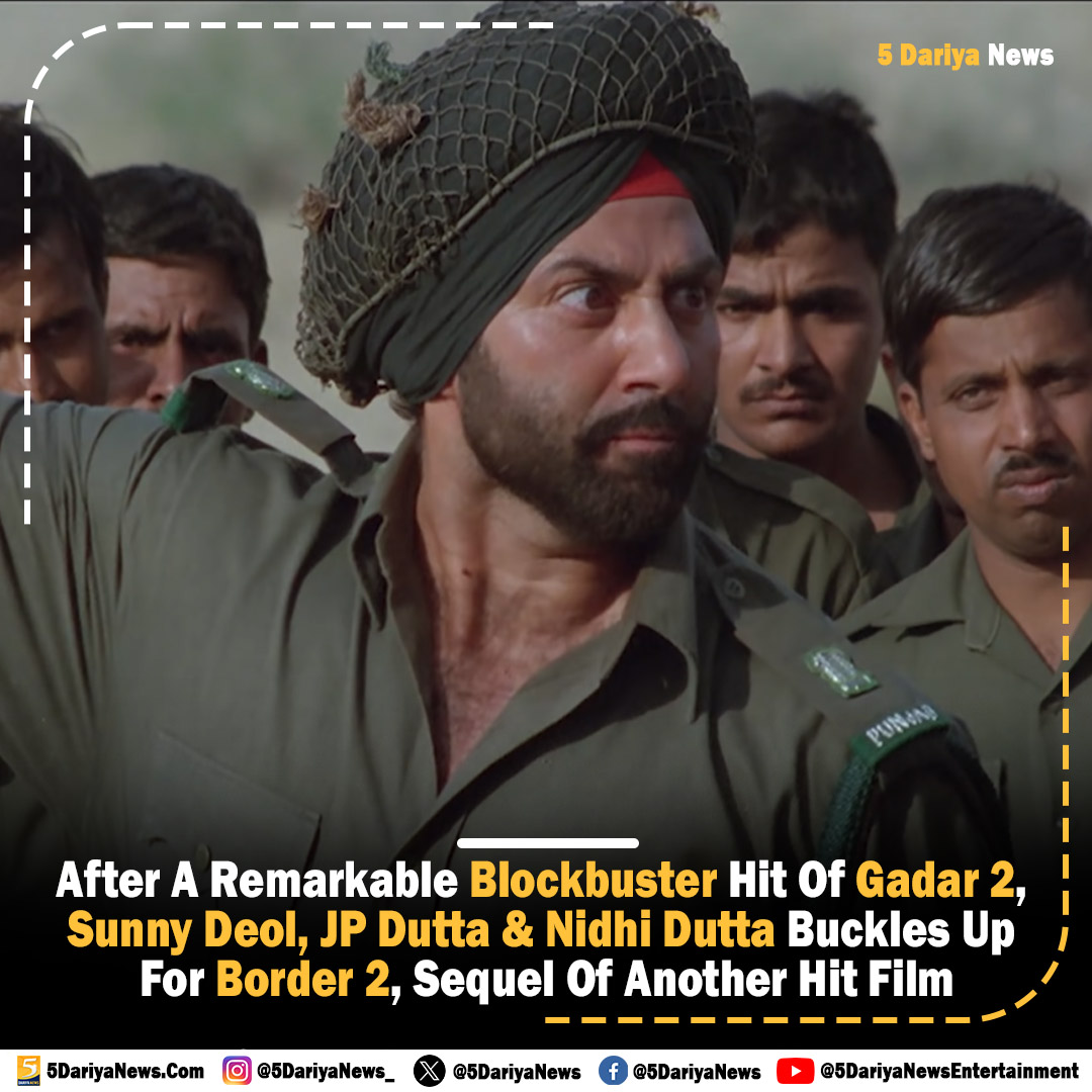 5dariyanews's tweet photo. If Reports Are To Be Believed, #Border Will Get A Sequel Soon.
#Border2 #SunnyDeol #JPDutta #NidhiDutta #Gadar2 #Gadar2ManiaContinues #SunnyDeolBorder #Border2Movie #BorderSequel https://t.co/rCwe04XYVe