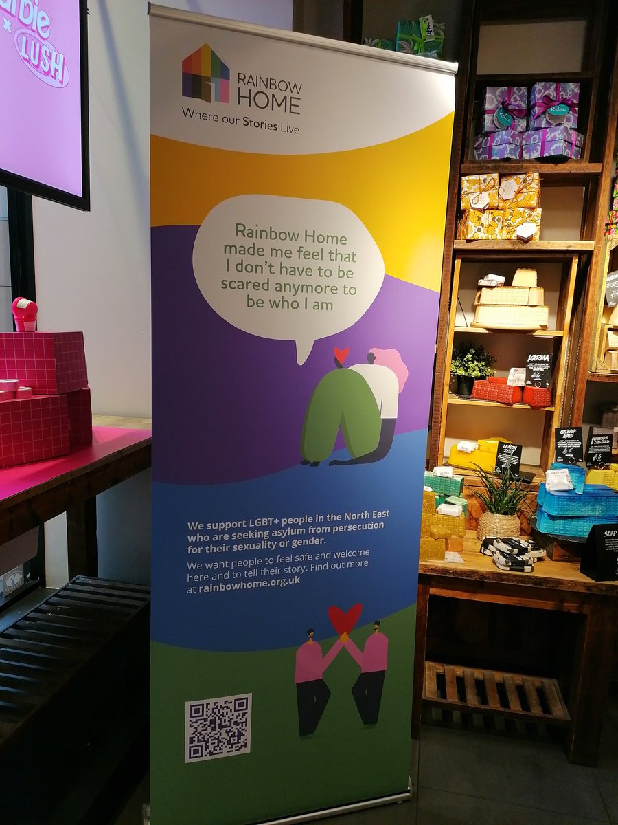 RAINBOW_HOME_NE's tweet photo. Rainbow Home are instore @LushLtd Newcastle today. Come and say hi. Thanks @LushLtd for having us https://t.co/v5Xd5LgjYn
