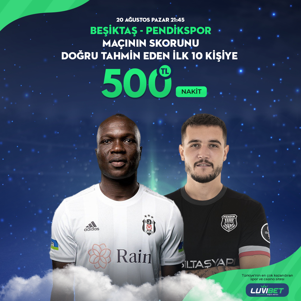 Luvibetsosyal's tweet photo. 💯BİRGÜN DEĞİL HER GÜN LUVİBET  GÜNLERDEN LUVİBET  📷BEŞİKTAŞ- PENDİKSPOR MAÇINI SKORUNU DOĞRU TAHMİN TAHMİN Eden İLK  10 Kişiden biri ol 500₺ NAKİT KAZAN📷

LUVİBET DAİMA KAZANDIRIR!!

https://t.co/QTaHQ0j0Zs https://t.co/UydhNKOkd8