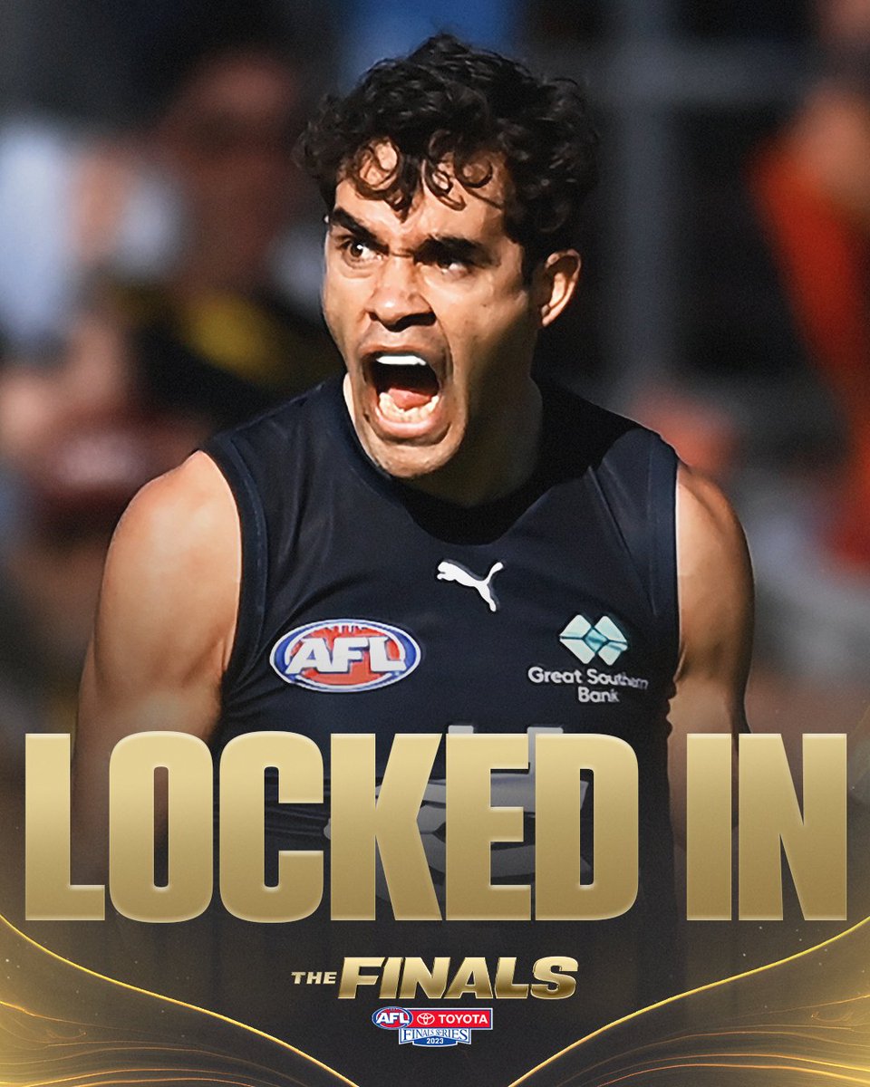 AFL's tweet photo. The Blues are #AFLFinals bound for the first time since 2013 🙌 https://t.co/qKDfumDKIu