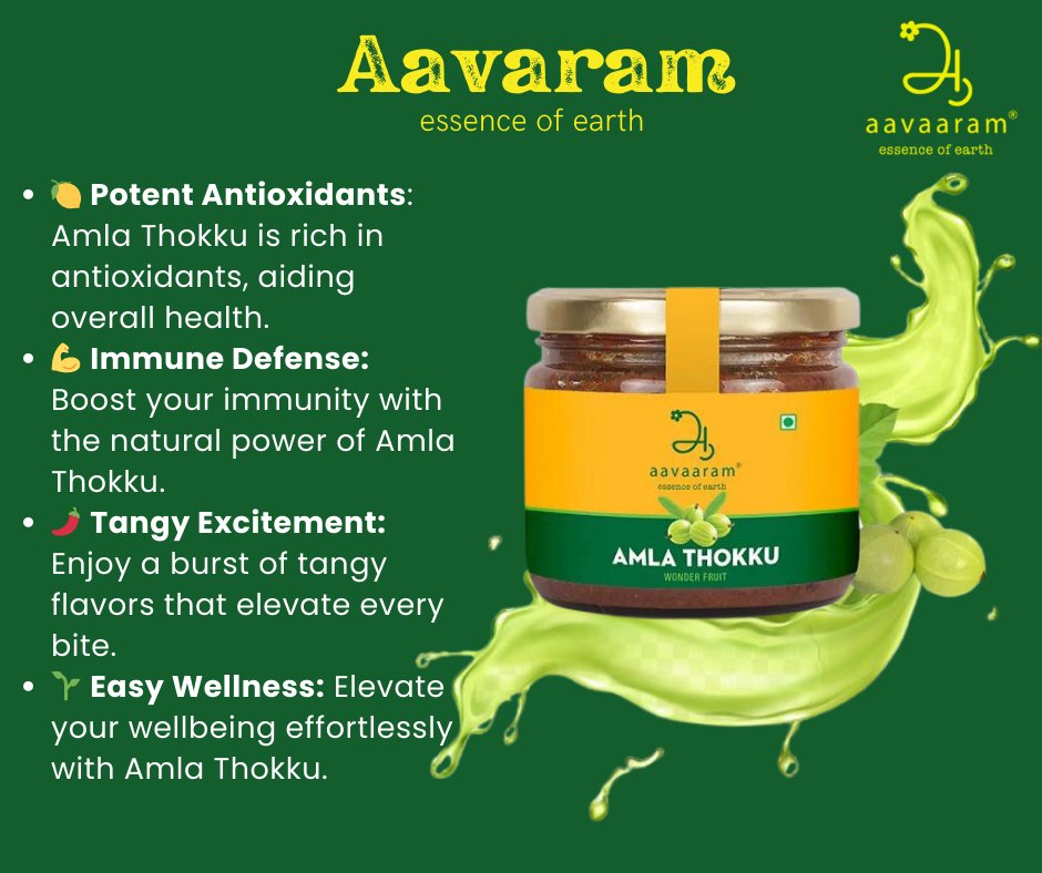 aavaaram's tweet photo. Ready to savor the tangy adventure? Let Amla Thokku be your culinary companion and taste the essence of tradition in every bite! 😍😍
#aavaram https://t.co/l1emx0WzzP