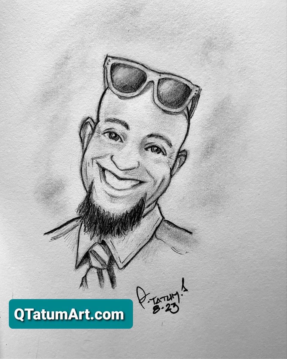 #HappyBirthday #BirthdayArt #PortriatArt #Portrait #PortraitDrawing #ArtOfTheDay #PencilOnPaper #pencildrawing #QTatum #Tatumtoon #QTatum QTatumArt.com