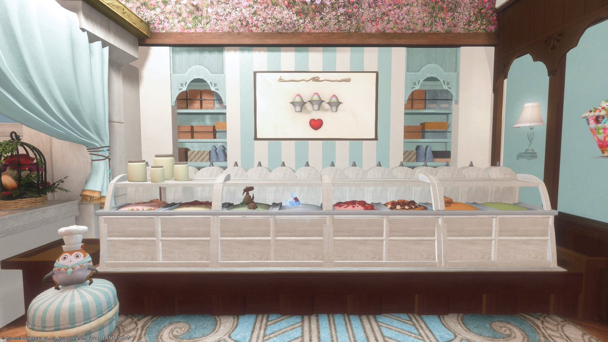 RukaHaru14's tweet image. 𝙈𝙞𝙨𝙩 𝙘𝙧𝙚𝙖𝙢🍨

暑〜いのでチョコミントカラーのアイスクリーム屋さん作りました🩵🤎

良かったら涼しみに来てください😋🍦

🏠Anima mist 1-27(S)
#ffxivhousing #FF14ハウジング
#HousingEden