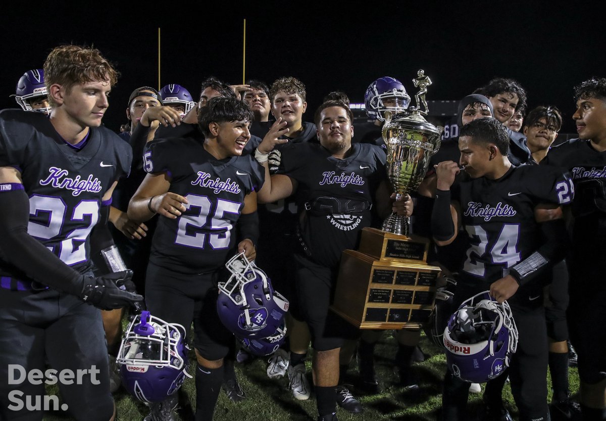 Andy Abeyta (@andy_abeyta) on Twitter photo Shadow Hills keeps hold of the Mayor's Cup after a 19-0 win over Indio. desertsun.com/picture-galler… @AthleticsSHHS <a href="/SHHSASB/">Shadow Hills High</a> Shadow Hills keeps hold of the Mayor's Cup after a 19-0 win over Indio. desertsun.com/picture-galler… @AthleticsSHHS <a href="/SHHSASB/">Shadow Hills High</a>