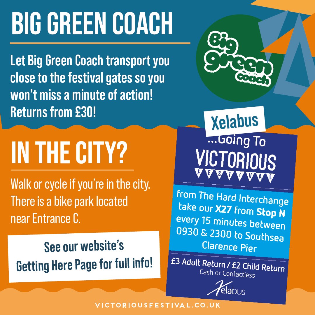 VictoriousFest's tweet photo. 🚘 Thinking of driving to Victorious?

⚠️ Please note - there is no on-site car park. We strongly recommend using Lakeside Car Park and Shuttle Service and booking in advance.

Book here 👉 https://t.co/Nh3Azn5W5U https://t.co/IdqYRhY6bj