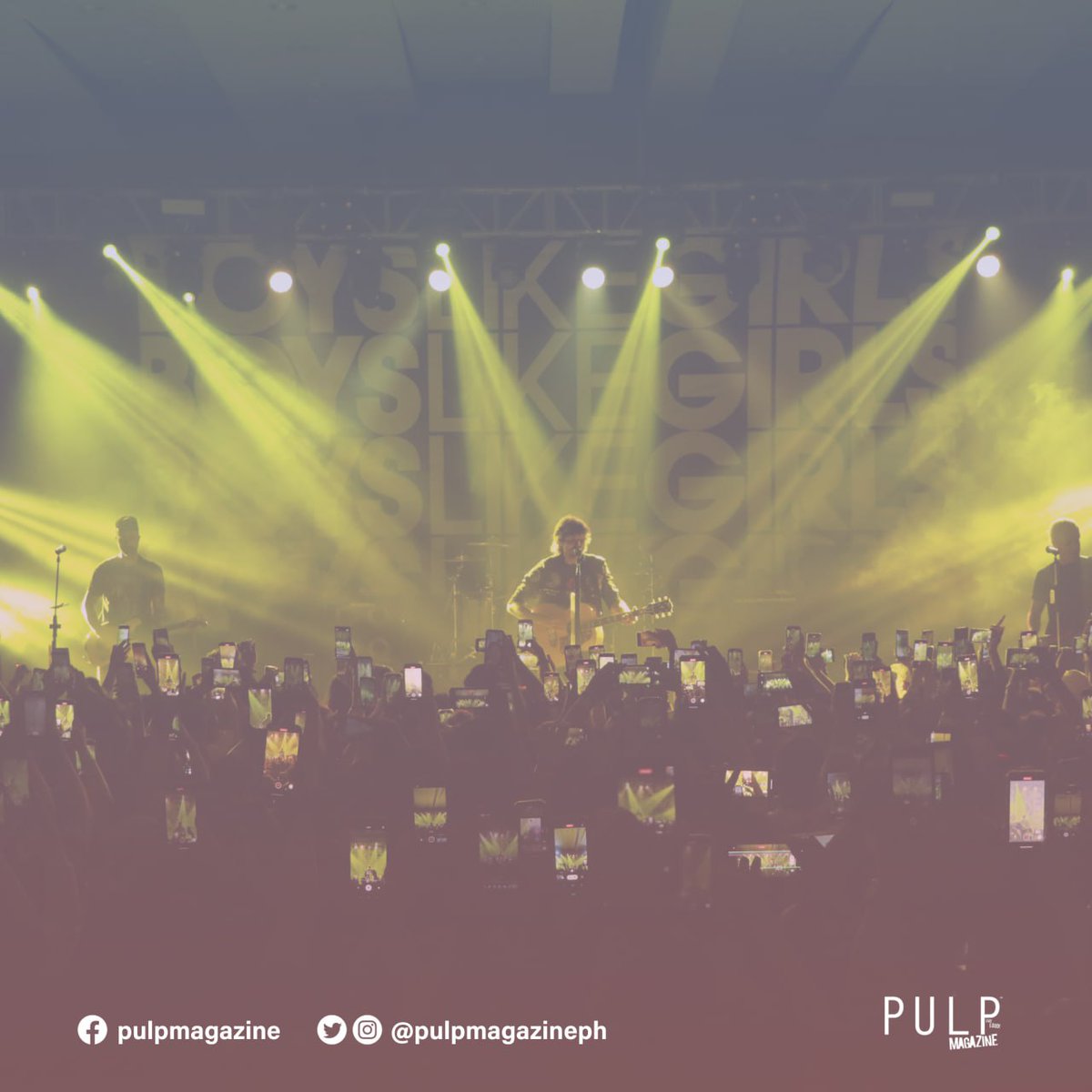 PULPMagazinePH's tweet photo. A yesterday we'll never forget. Let's reminisce about the unforgettable escape we shared with BOYS LIKE GIRLS in Cebu in 2022.
#BoysLikeGirls
#PULPisback
#LiveLoud
#PULPMagazine
#SpecialEditionMiniPosterIssue2023
#IssueNo206 https://t.co/TvhxEohXmT