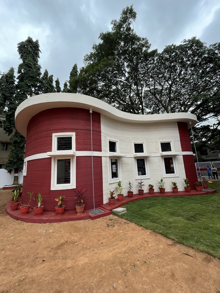 Arunkodoth's tweet photo. India’s first 3D printed Post Office at Cambridge Layout, Bangalore. https://t.co/6R8sCMhFPn