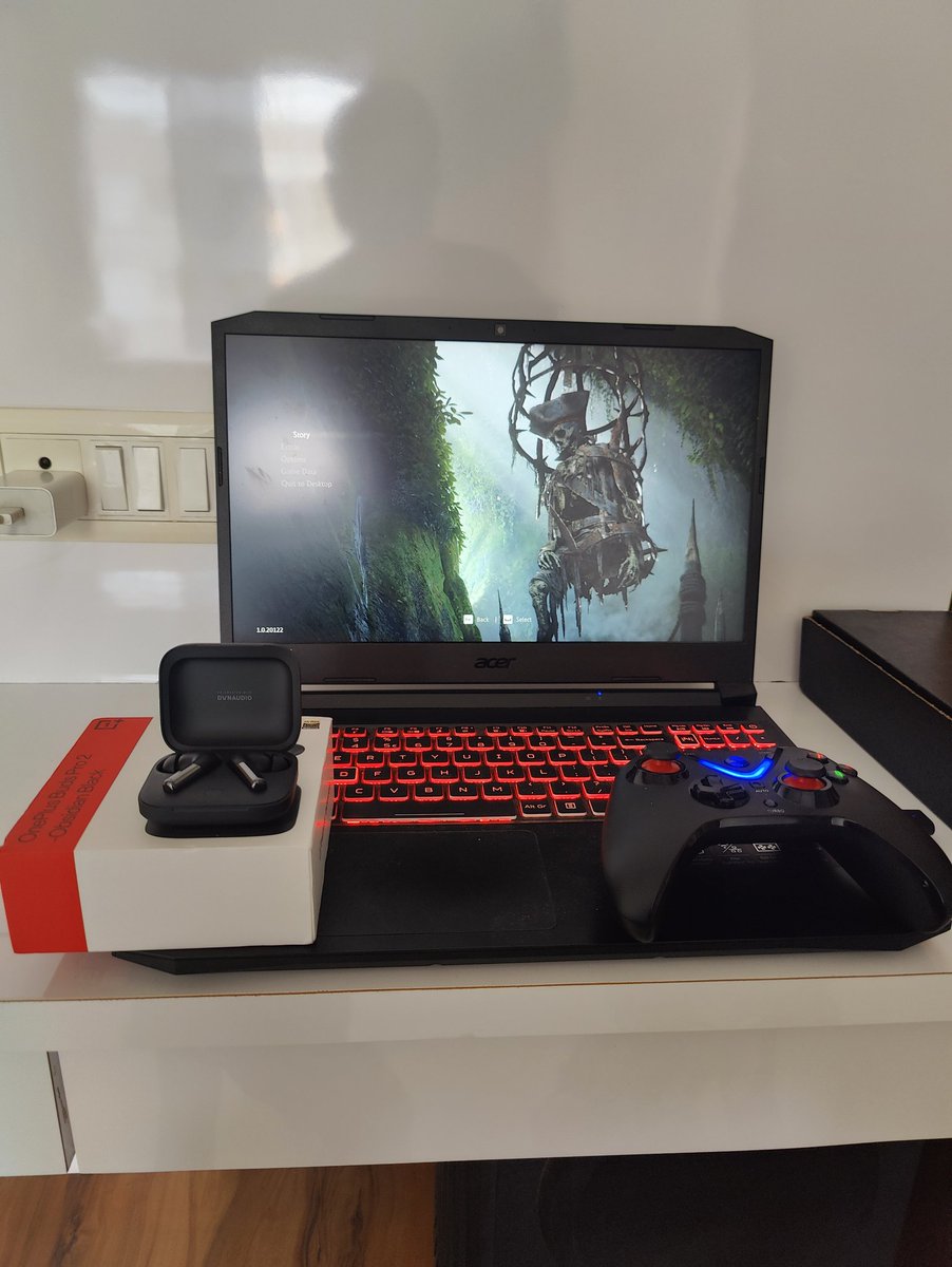 21_rakesh_95's tweet image. Perfect gaming setup 
Accer Nitro 5 
cosmic byte wireless gamepad 
Uncharted 4
oneplus buds pro 2R

#oneplusbudspro2
#gamingpc #Bitcoin 
#GameDay