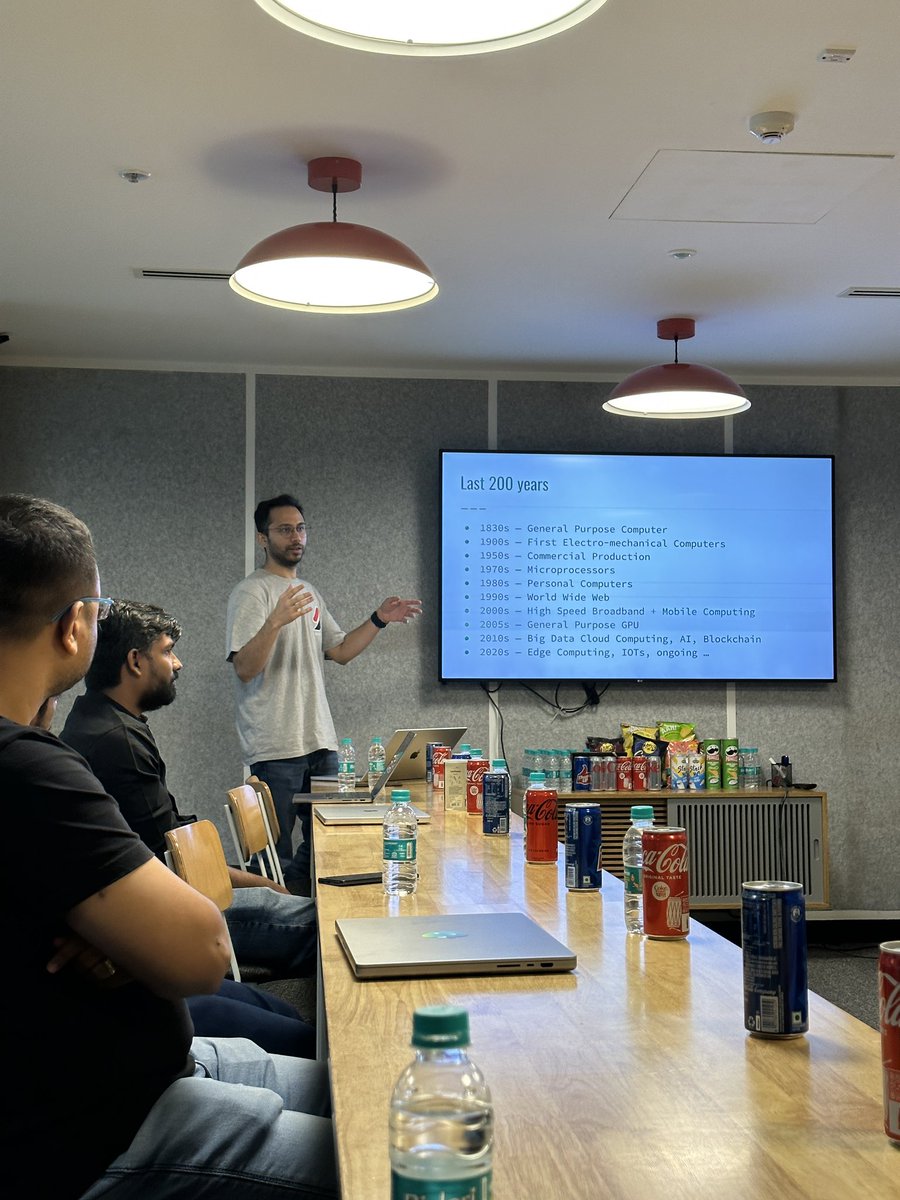 bombay_rs's tweet photo. At #RustMumbai, @tusharmath is talking about Lambda Calculus and the history of computer. Super insightful ππΌ https://t.co/5b8QaAG4xg