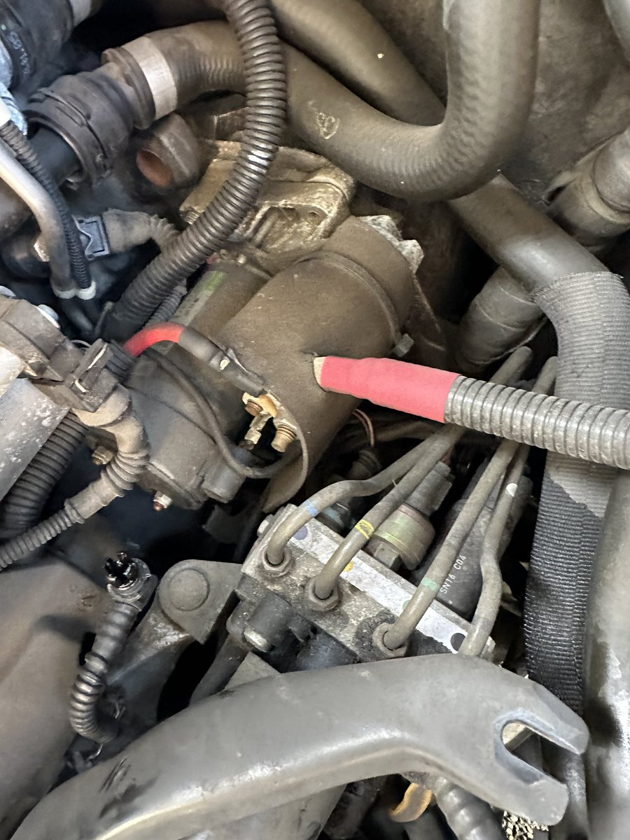 Car project #2. E46 m3 starter replacement day 1.  Was a bit of a pain to get the t12 bolts off the transmission housing but good excuse to clean the throttle body and rest if the interior.  #m3repair