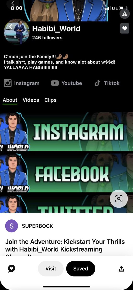 Superrbock's tweet photo. 🎥🌟 Unleash Your Adventures with  HABIBI-WORLD Kickstreaming Channel! 🌟🎥
🌍 Are you ready to embark on thrilling real-life escapades from the comfort of your screen? Look no further! Join 
HABIBI-WORLD electrifying Kickstreaming channel 
https://t.co/RIm4AuVzJd https://t.co/7POmDsW5Ly