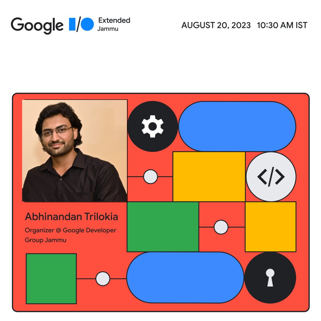 #GoogleIOExtendedJammu
👋 Meet Abhinandan Trilokia! 🚀 GDG Jammu Organizer, Android Dev. Creator of popular app  PGT with 1 crore+ downloads on Play Store!  🌐 Community enthusiast, Android Nanodegree grad, Google scholar. 💡 Always up for new challenges! 👨‍💻🌟 #TechInnovator