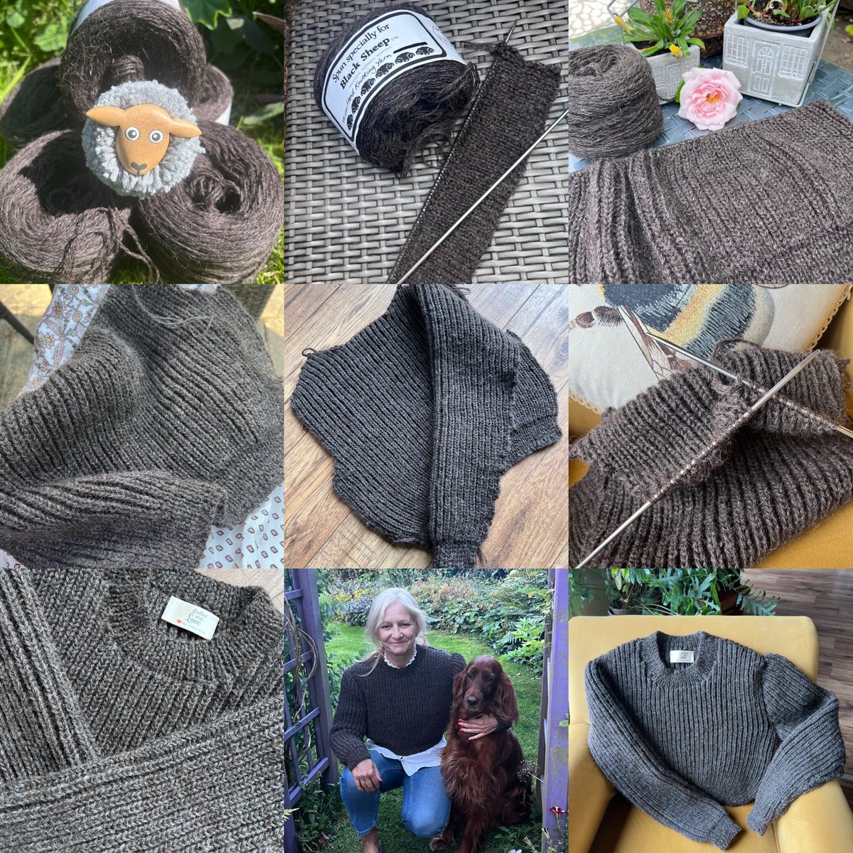 R40JTR's tweet photo. My jumper is finally finished 😃🧶 #handknit #knitting #welshwool #knittingtwitter https://t.co/DGh5mCV9I5