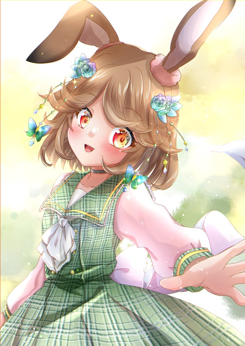 「【コミティアで出すコラボグッズ②】こちらは、てんしのしっぽ☆のここたんさん()と」|ユキオミ🥕🐇創作コラボ企画進行中🐇✨のイラスト