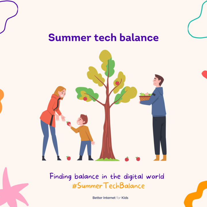 safeinternetday's tweet photo. Summertime is the perfect opportunity to develop your children's potential! 🎨📚
#SummerTechBalance
💭Let them explore, create, and learn new skills in a balanced digital environment.
💻To learn more about #DigitalParenting, visit our resources
👉https://t.co/oGzyBVCZm7 https://t.co/wuk7dDWufa