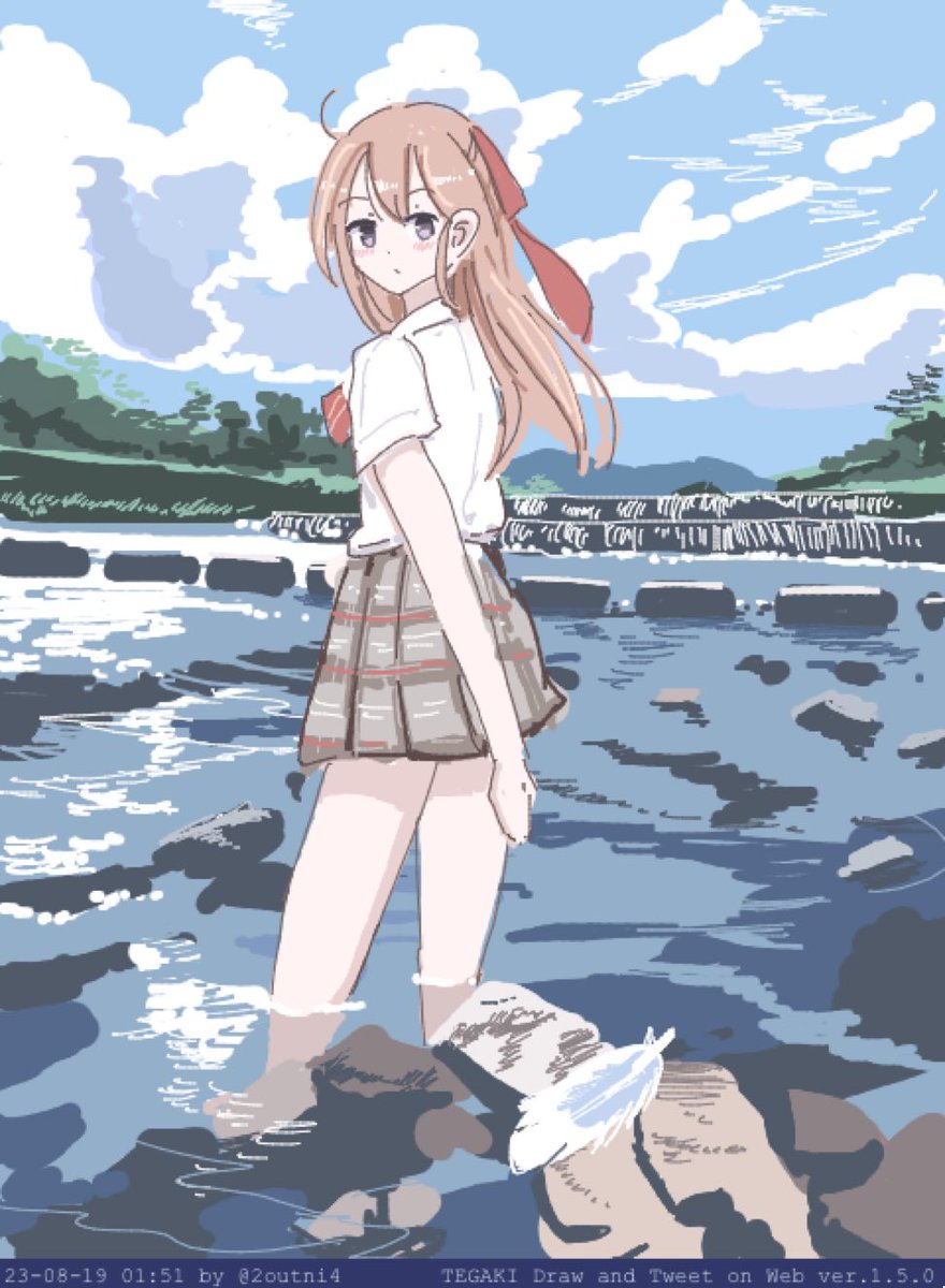 「セルフ聖地巡礼(即日) 」|24のイラスト