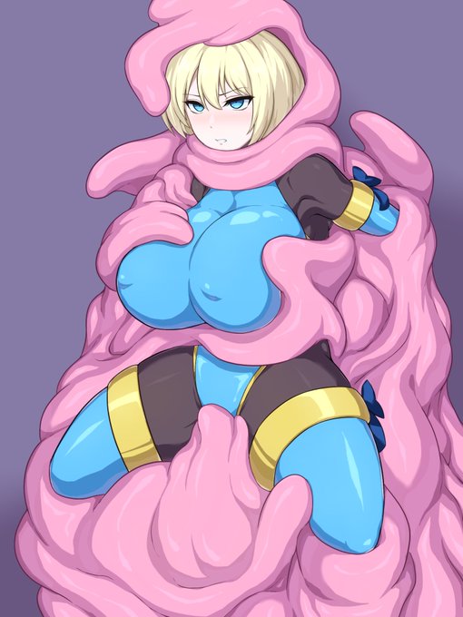 先日上げたオリキャラさん
大量のスライム肉に揉みくちゃにされる 