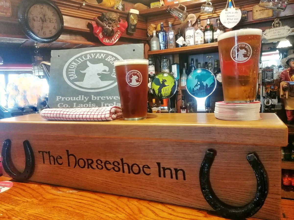 A huge thank you to the Horseshoe Inn in Abbeyleix who are now pouring our Back Lawn lager as well as our Bin Bawn pale ale. Because we haven't increased our prices, the lager now costs less than a well known Dutch equivalent.

#SupportLocal #DrinkResponsibly