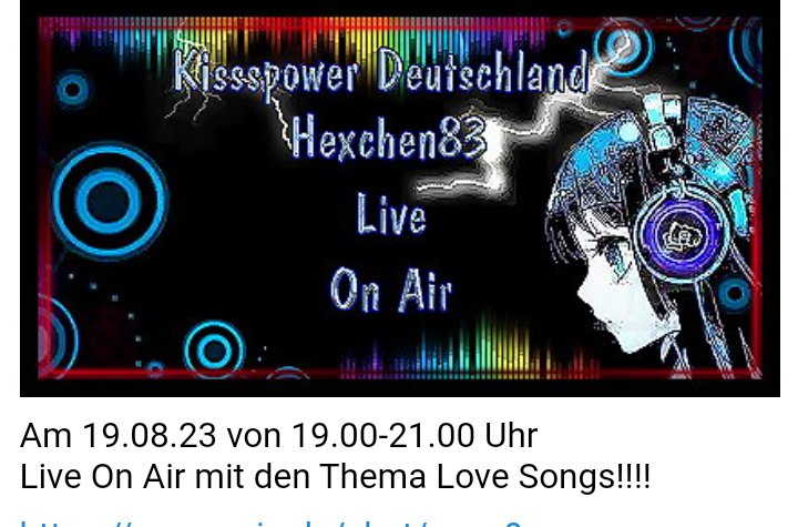 spin.de/chat/open?name… <--— hier geht es zu uns in den Gruppenraum
laut.fm/kissspower <-----hier geht es zum Player
kissspower-deutschland.de/start.php <--— hier geht es zu unserer HP