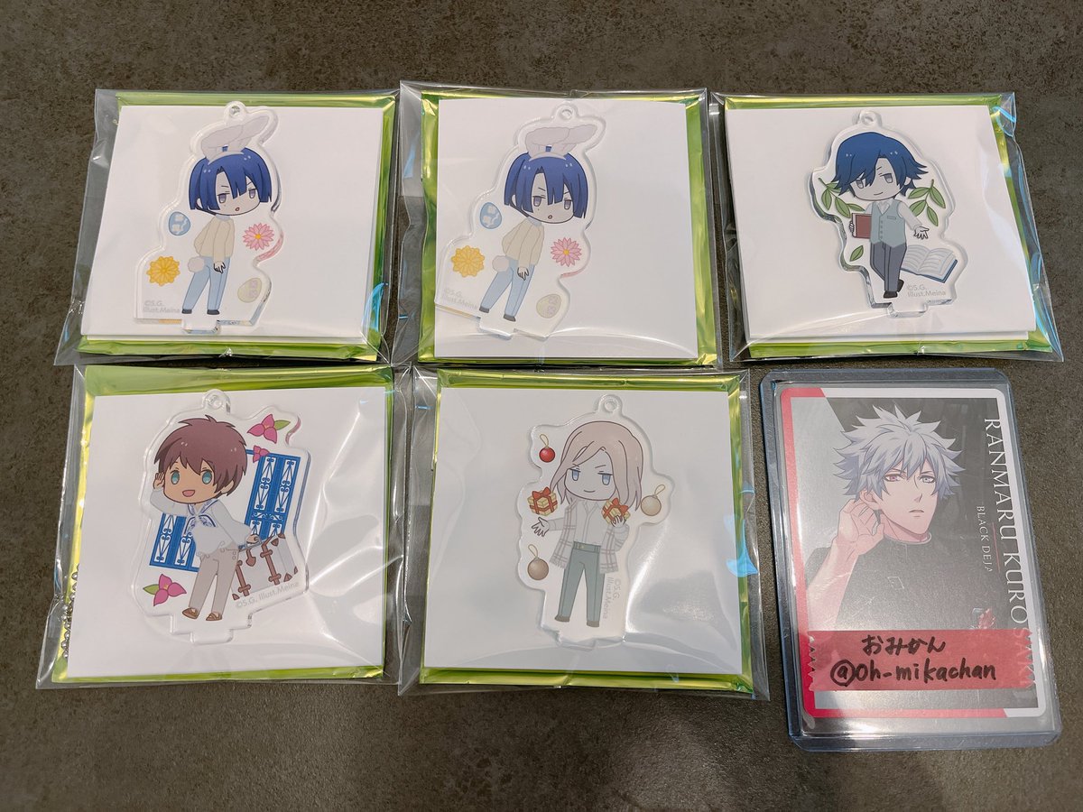 Oh_mikachan's tweet photo. 【交換】うたプリ シャニスト スタンド付きアクリルキーホルダー　アクキー

譲】真斗2、トキヤ1、セシル1、カミュ1

求】蘭丸

カミュは推しですが希望数あるため出しております、ご了承ください
只今名古屋PARCOパルコ館内お手渡し希望です
検索からもお気軽にお声掛けください https://t.co/AYN7IX78RH