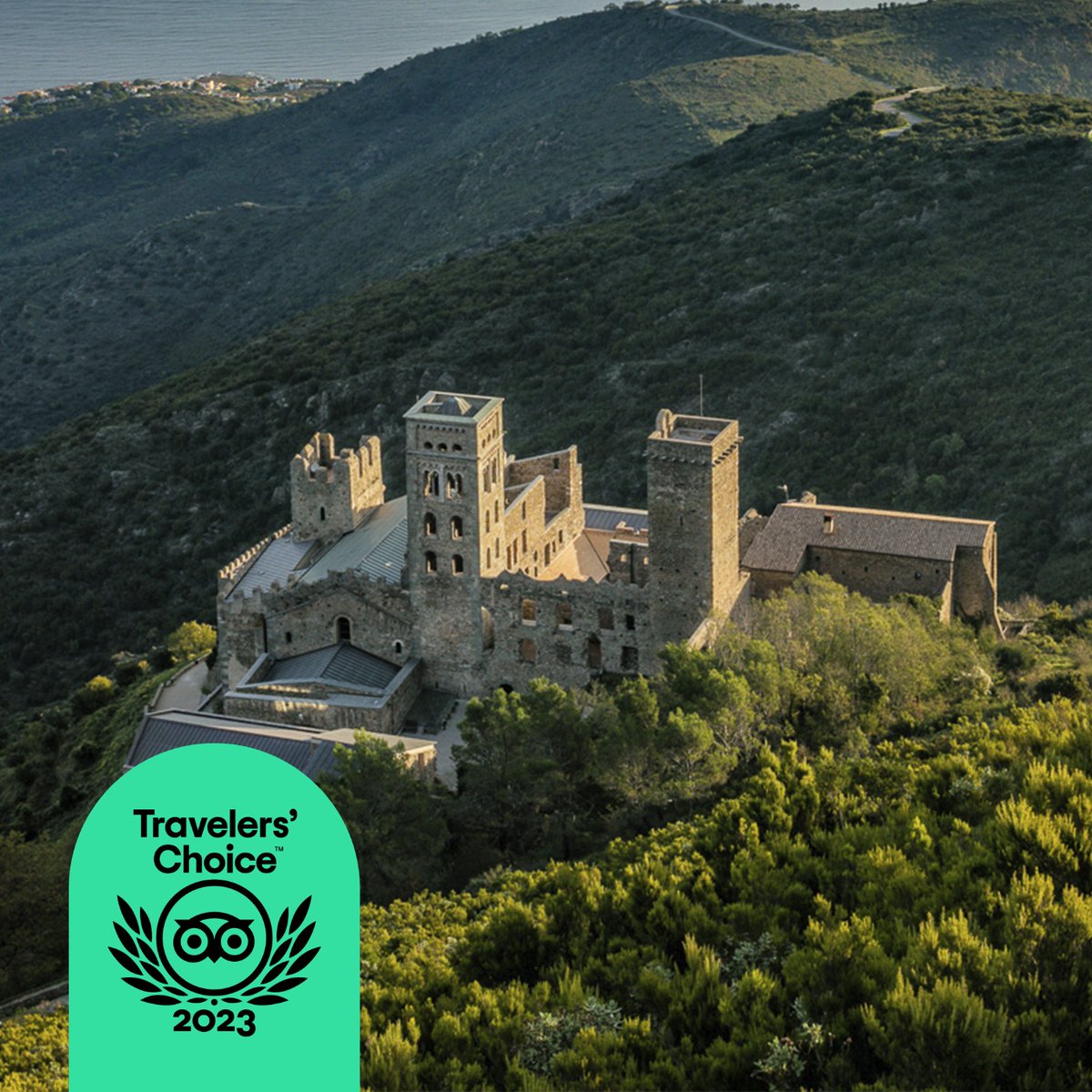 🏆 El Monestir de Sant Pere de Rodes obté el premi #TravellersChoice 2023 com a un dels monuments favorits pels visitants!

Gràcies pel reconeixement a @Tripadvisor i a tots els que heu fet possible el premi amb les vostres opinions i puntuacions 👏