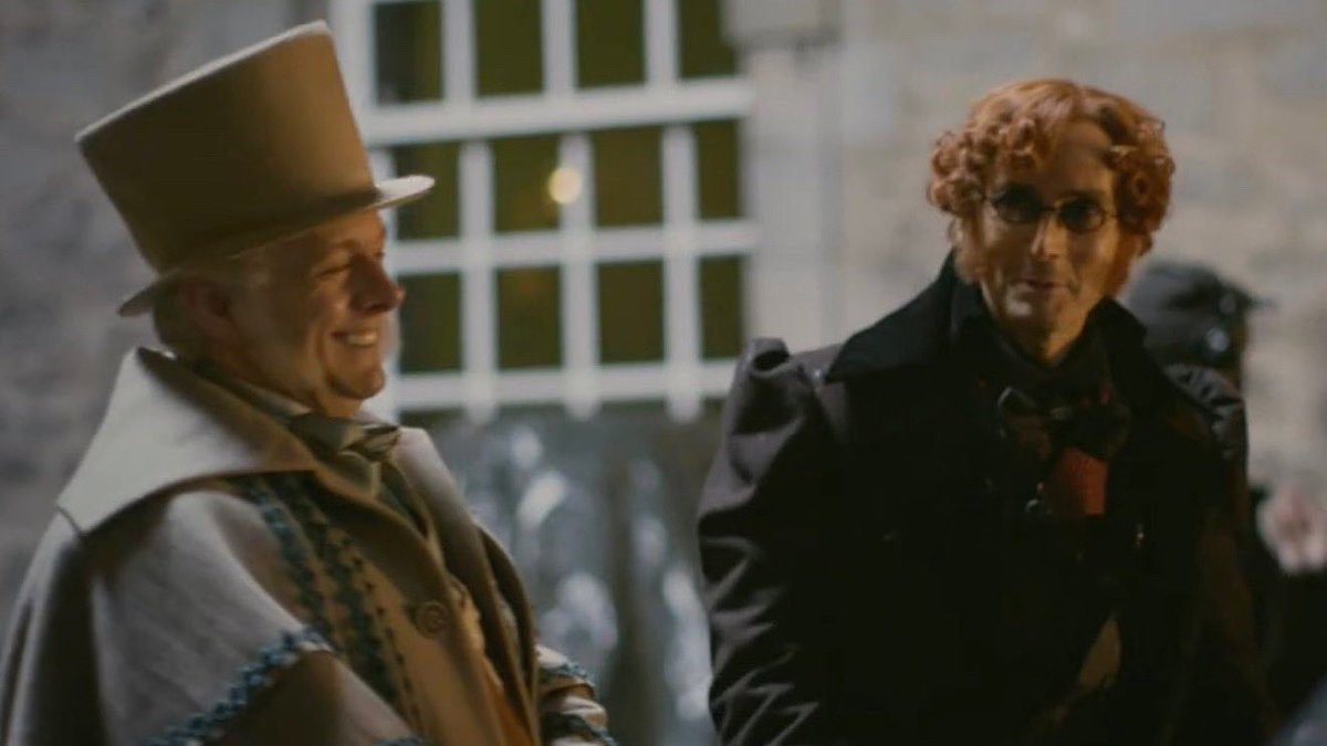 1941crowley's tweet photo. casting david tennant as crowley and michael sheen as aziraphale was the best thing to ever happen in this universe https://t.co/xfYEWxWmmN