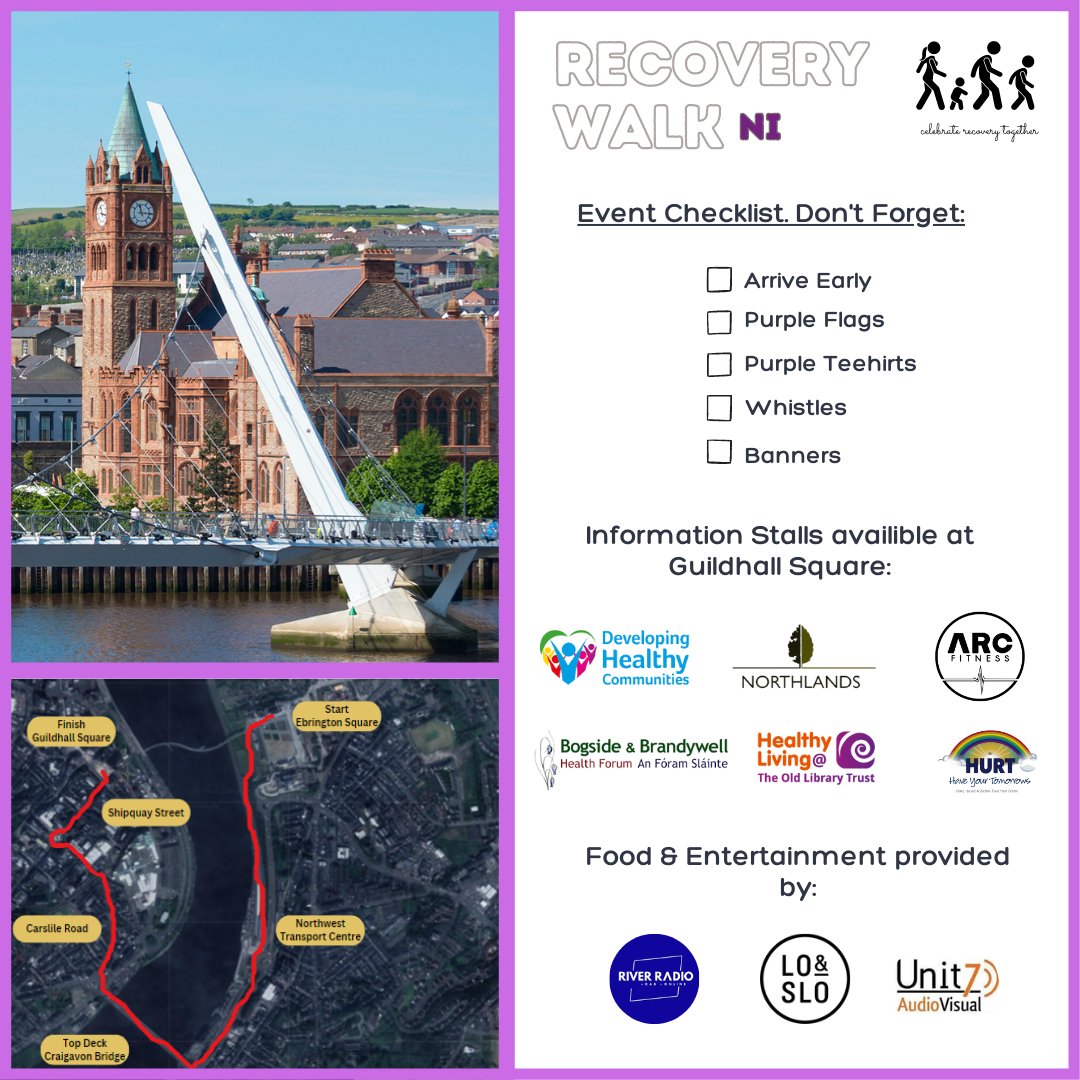 Hit the Streets!

NI's largest outdoor Recovery event - highlighting the importance of recovery within communities.

In partnership with: @ARCFitness2 @BBHealthForum @HlcOlt  @_Northlands @DHCinfo @HurtHyt @TNLComFundNI  @riverradioni @LoAndSloBBQ 

ow.ly/j3oy50PqEcb