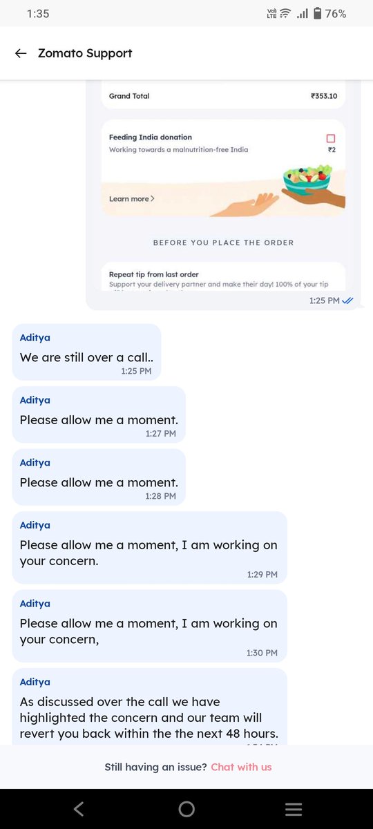 KISHORK77865239's tweet photo. See what chat support did, he disconnected the call in between saying he doesn't have answer with him for the resolution @zomato @zomatocare
Even though I have gold membership I'm being charged delivery and in return app is asking me to buy membership again https://t.co/6VBfWMKsLn
