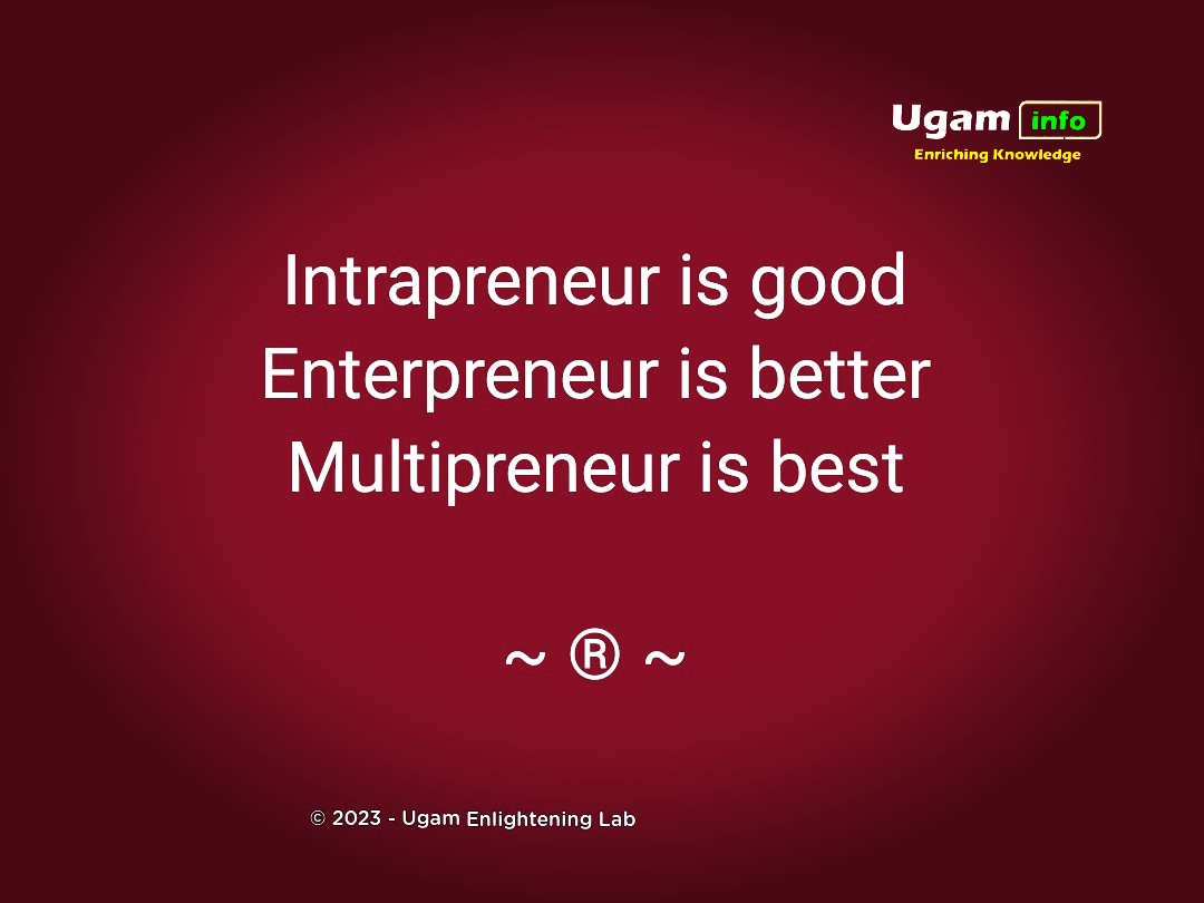 UgamTrust's tweet photo. Intrapreneur is good
Enterpreneur is better
Multipreneur is best

~ ® ~

#ugaminfo #ugamtrust #kovaiksr #drksr #®™ #coimbatore #tamil #tamilnadu #intrepreneur #entrepreneur #multipreneur #best #inspiration https://t.co/NmGEH9EeDd