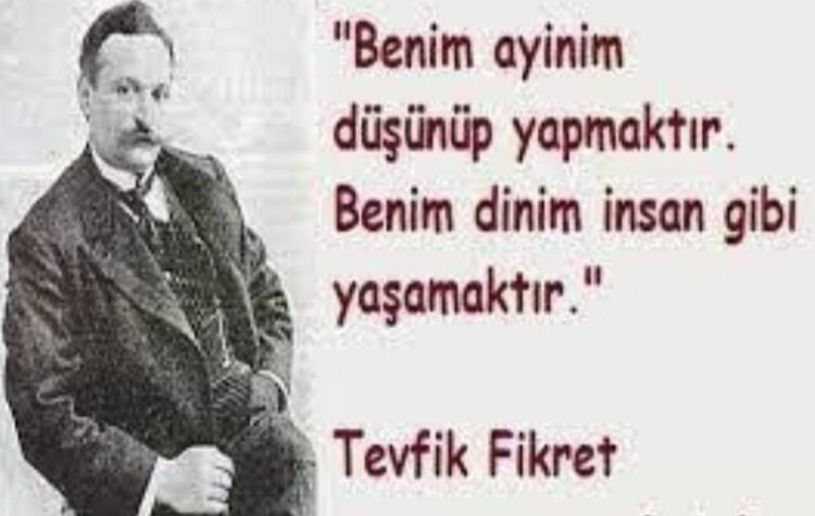 Hak bildiğin yolda yalnız da olsan Yürüyeceksin... #TevfikFikret anısına saygıyla 💐