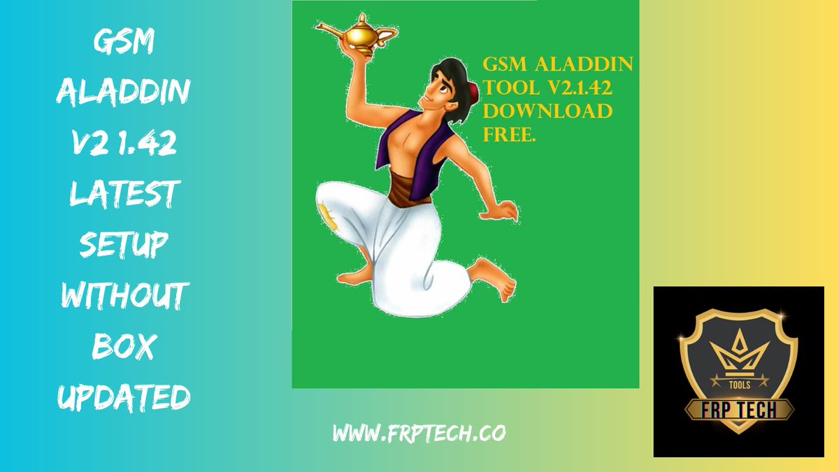 AHashmi's tweet photo. GSM Aladdin v2 1.42 Latest Setup Without Box Updated https://t.co/Y2DT50I9DT
#gsmaladdin #Box #Freedownload #Fullversion #Updated #workingkey #Software #Technology #Downloadnowfromfrptech #Frptech #Trending #Viral #Forwindows😍
also, visit our website.https://t.co/g5IXNbRQE4 https://t.co/jM6pZbpYw9