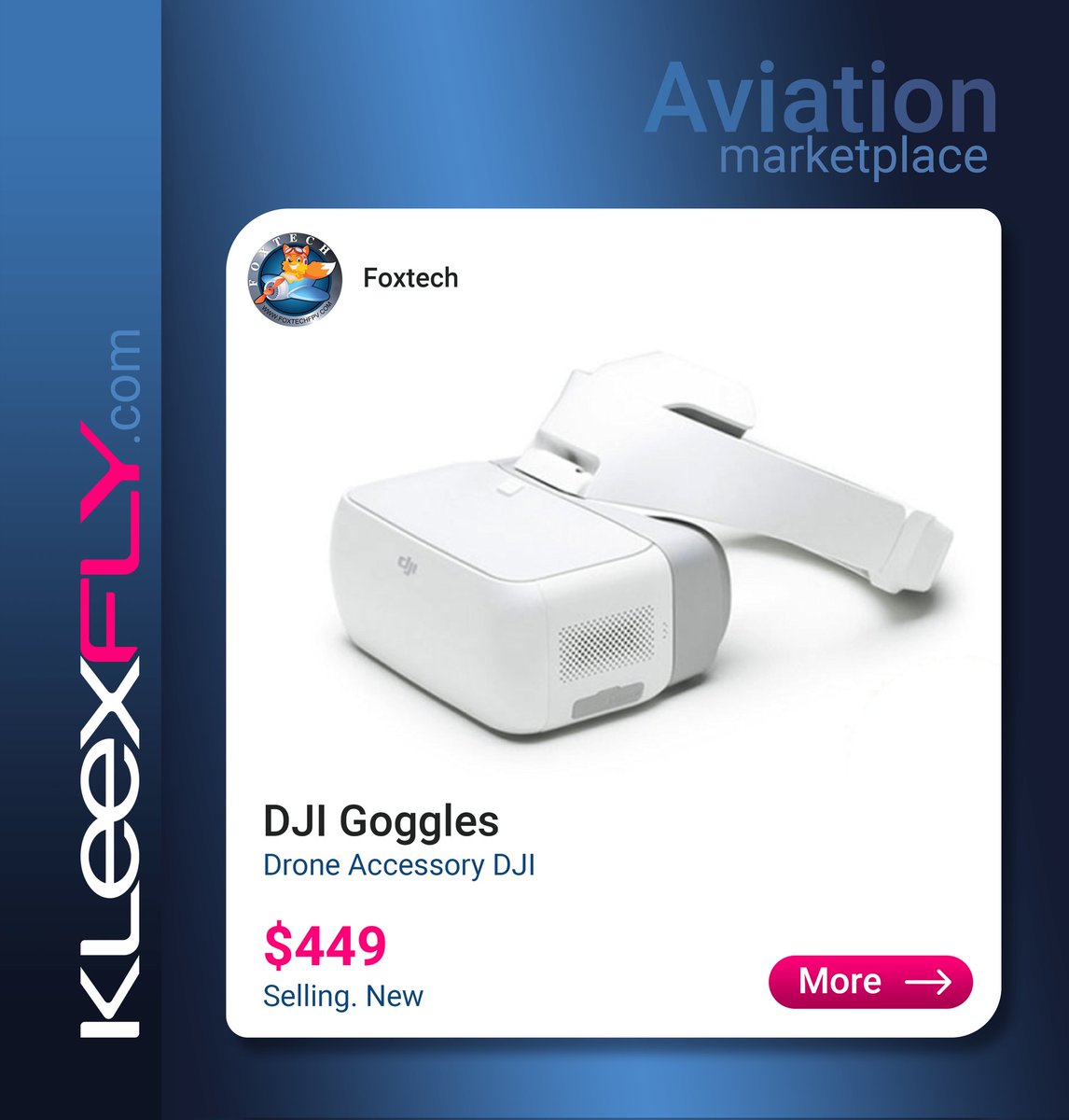 Kleexfly's tweet photo. DJI Goggles $449. For sale.
https://t.co/S1BJHBUnoS
#DJI #Goggles #Foxtech #Aircraft #Helicopters #Gliders #Schools #Jobs #Drones #Skydiving #Paragliding #Speedflying #Kiting https://t.co/jJ4TspV61P