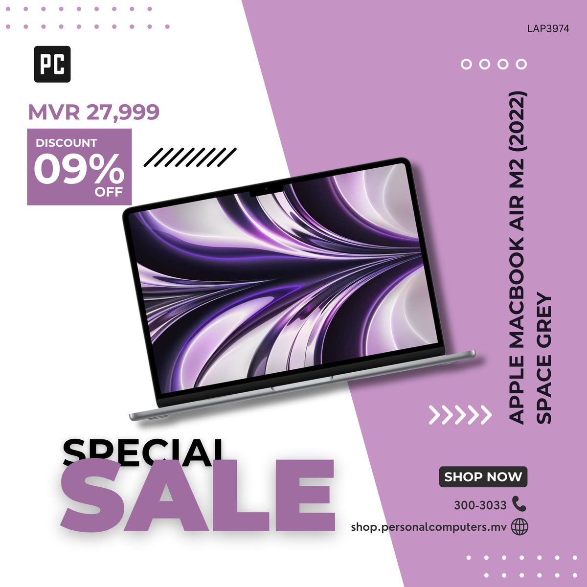pcMaldives's tweet photo. Apple MacBook Air M2 (2022) Space Grey - ✅ MVR 27,999/-

☎ Call 300-3033 or Viber 7741033 to place your order.
🚛 Free Delivery in Malé, Hulhumalé, and up to boats.

#Apple #MacBook #Air #SpaceGrey #M2 #PC #Maldives https://t.co/EvQmWrx8iQ