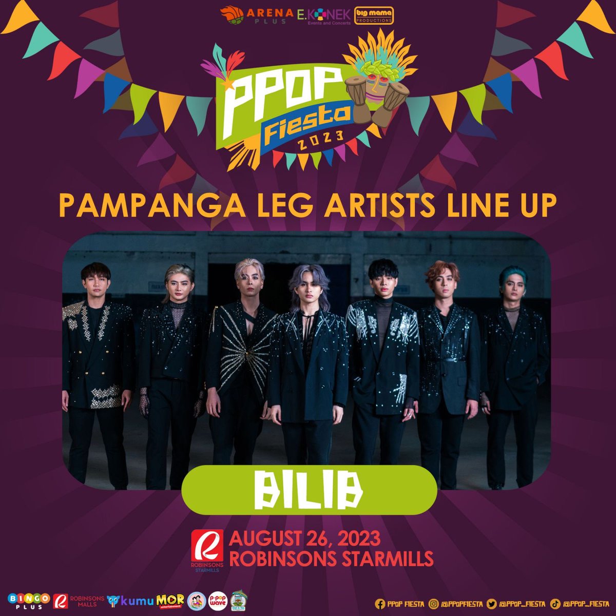 Hindi na natin sasayangin pa ang panahon dahil makakasama natin sila muli sa ating selebrasyon. Bagong kabanata na kasama ang BILIB!

Magkita-kita tayo ngayong August 26 sa Robinsons Starmills, Pampanga.

Get your tickets at ekonekeventsandconcerts.online/tickets

#PPOPFiestaTourPampanga