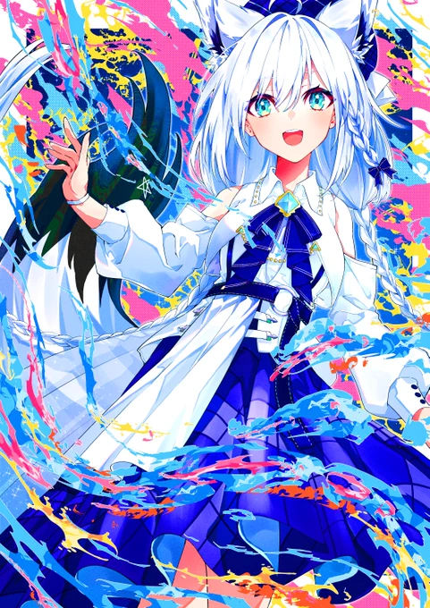 わぁすごい#絵を彩度100にすると超派手 
