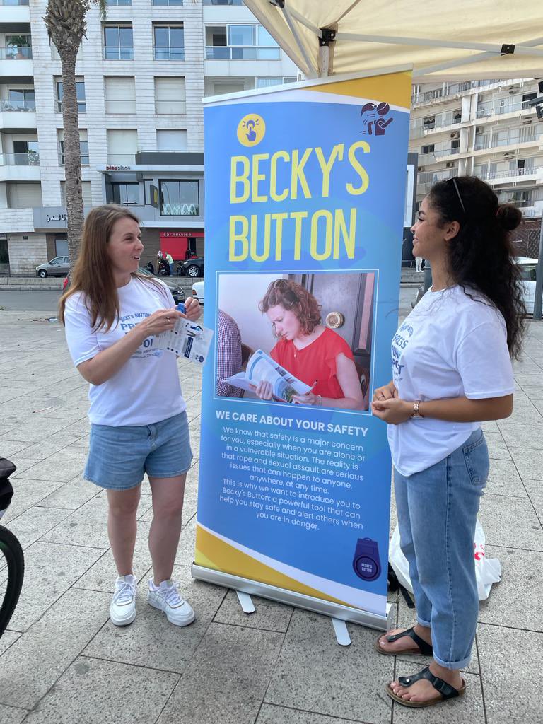 NicklessCamilla's tweet photo. Women and girls should be able to feel safe on the streets, on the corniche and everywhere they go in Lebanon 🇱🇧.

Proud to be part @BeckysButton1 initiative on raising awareness on women's safety.

A poignant reminder of our beloved humanitarian Becky on #WHD2023 https://t.co/gEdU8uzR65