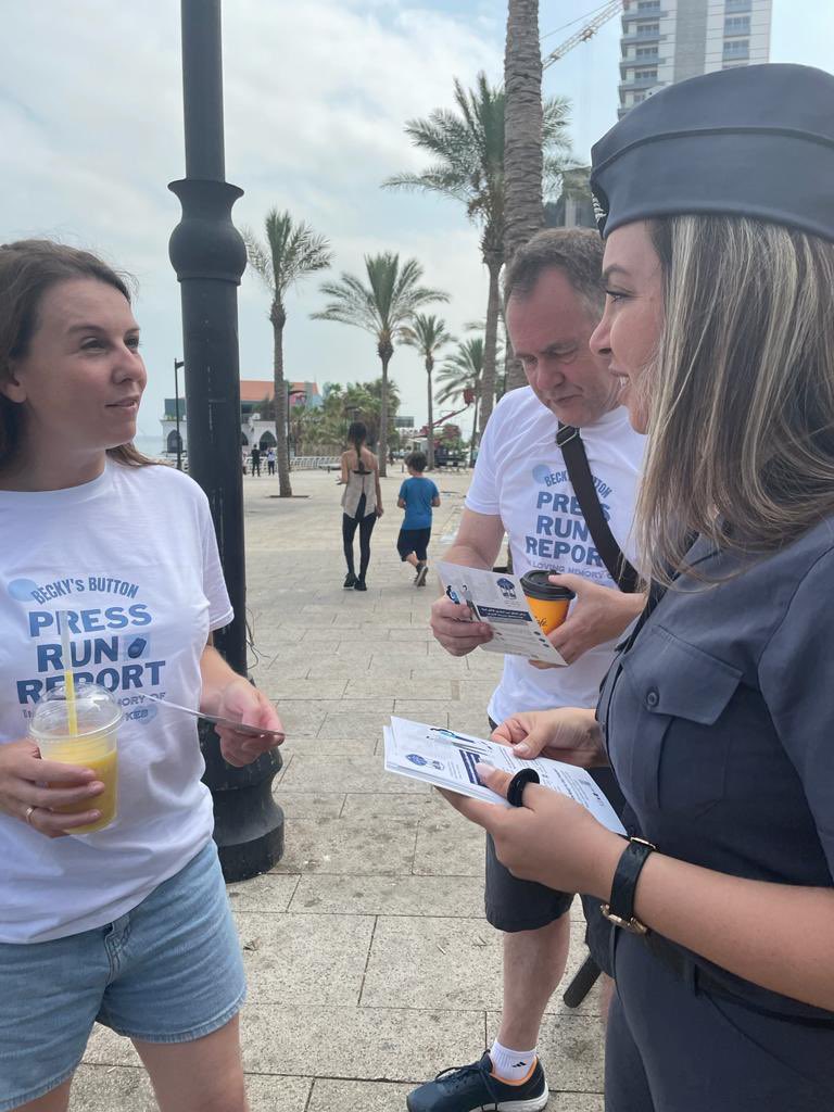 NicklessCamilla's tweet photo. Women and girls should be able to feel safe on the streets, on the corniche and everywhere they go in Lebanon 🇱🇧.

Proud to be part @BeckysButton1 initiative on raising awareness on women's safety.

A poignant reminder of our beloved humanitarian Becky on #WHD2023 https://t.co/gEdU8uzR65