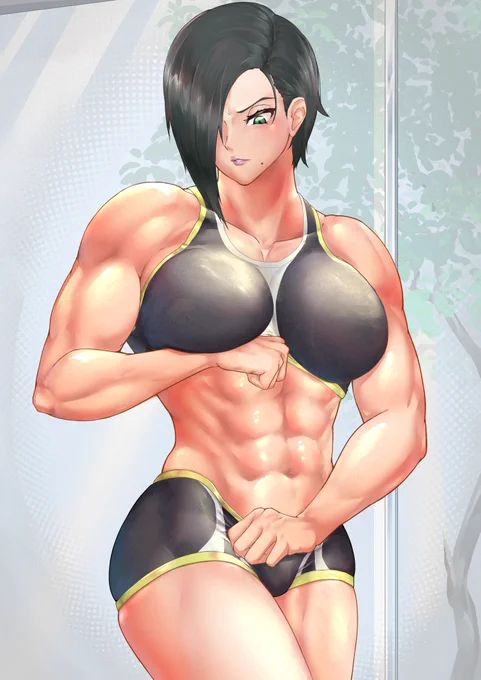 トレ後確認姉さん 